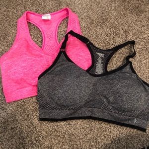 Sports Bras pink and black set of 2